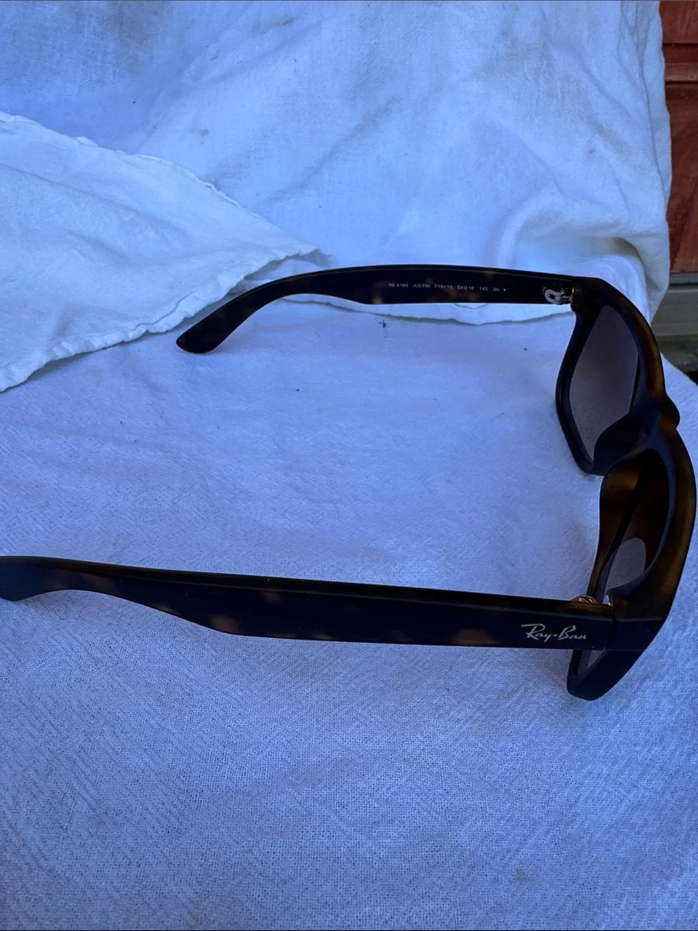 Ray-Ban dark matte havanna Sunglasses with Brown Case and Cleaning Cloth